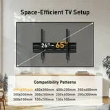 MountFTV Tilting TV Wall Mount for 26-65 inch, TV Wall Brackets Up to 15° Tilting, Max 400x400mm, Hold Up to 99 lbs