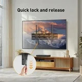 MountFTV Tilting TV Wall Mount for 26-65 inch, TV Wall Brackets Up to 15° Tilting, Max 400x400mm, Hold Up to 99 lbs
