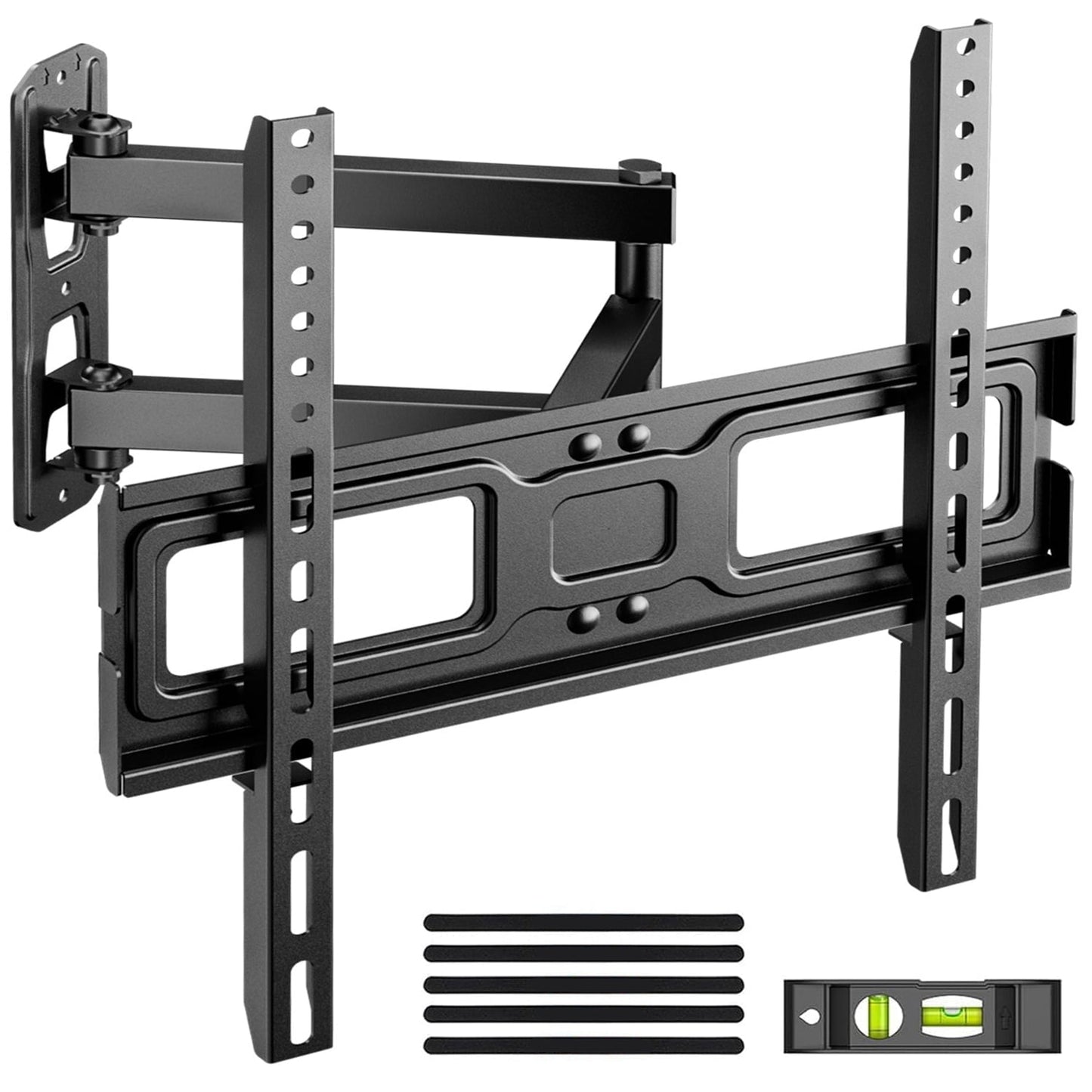 MountFTV Full Motion Long Arm TV Wall Mount for 26-65 inch TVs, Corner Articulating TV Mount Bracket with 19.17 inch Extension,Max 400x400mm, Holds up to 77 lbs