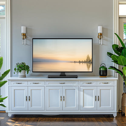 MountFTV Universal Swivel TV Stand for 32–55 inch TVs, Height Adjustable Table Top TV Stand Mount with Tilt, Tempered Glass Base, Holds up to 90 lbs, Max 400x400mm