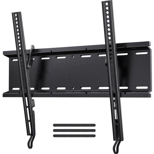 MountFTV Tilting TV Wall Mount Bracket Low Profile for 23-70 inch Screen TVs with 400x400mm, Holds up to 115lbs