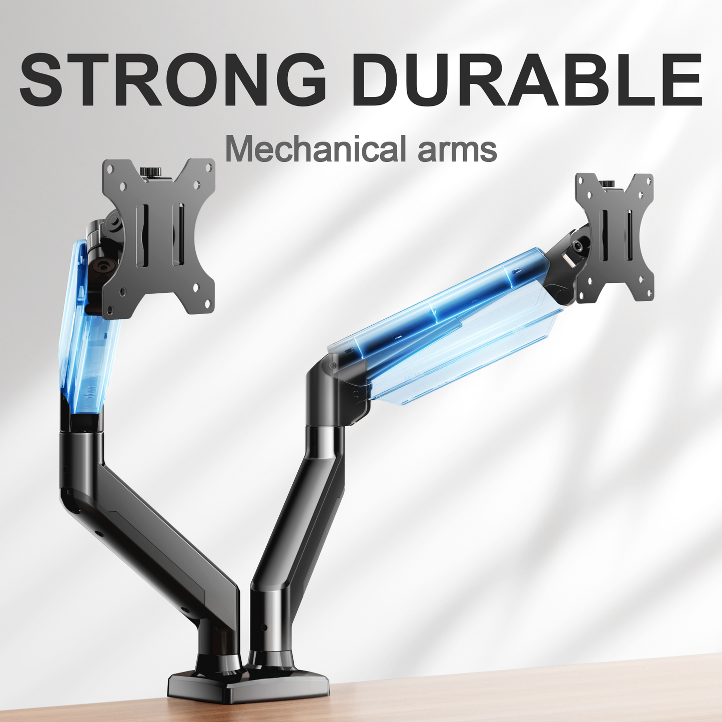 Dual Monitor Mount Stand for 13-32 inch Screens, 360° Heavy Duty Adjustable Arm Desk Mount with Tilt, Swivel, Rotation, Holds Up to 22lbs per Monitor Arm