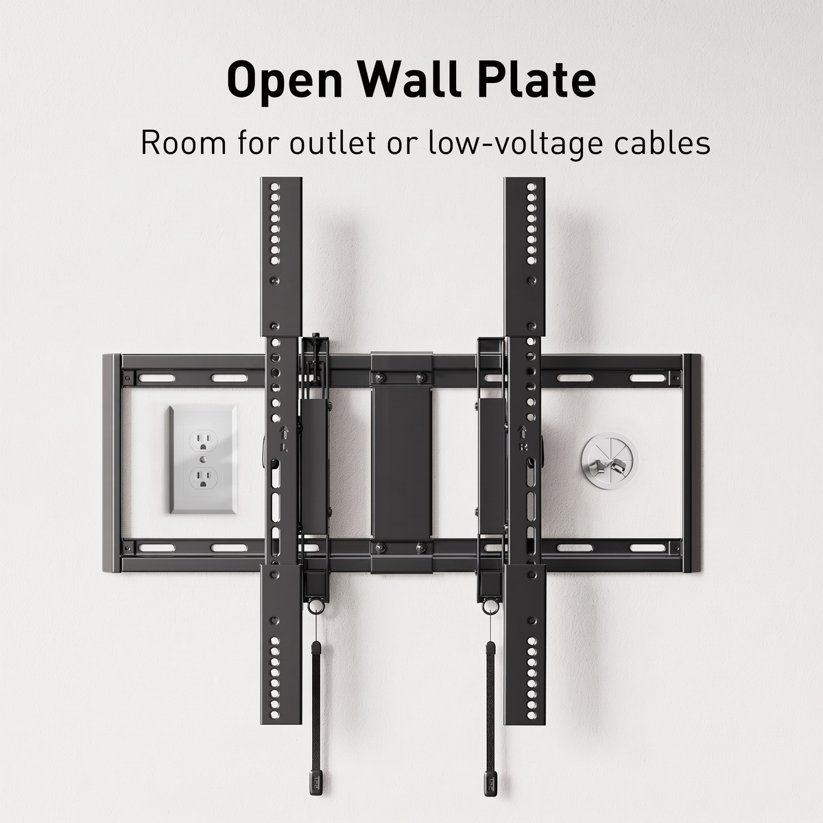 MountFTV Extend Tilt & Swivel, TV Wall Mount for 42-100″ TVs, Holds up to 160lbs, Max 600x600 mm, Extension Leveling,  Fits 16"/24" on Center Stud Widths