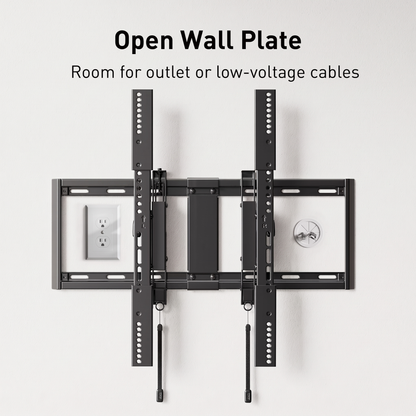 MountFTV Extend Tilt & Swivel, TV Wall Mount for 42-100″ TVs, Holds up to 160lbs, Max 600x600 mm, Extension Leveling,  Fits 16"/24" on Center Stud Widths