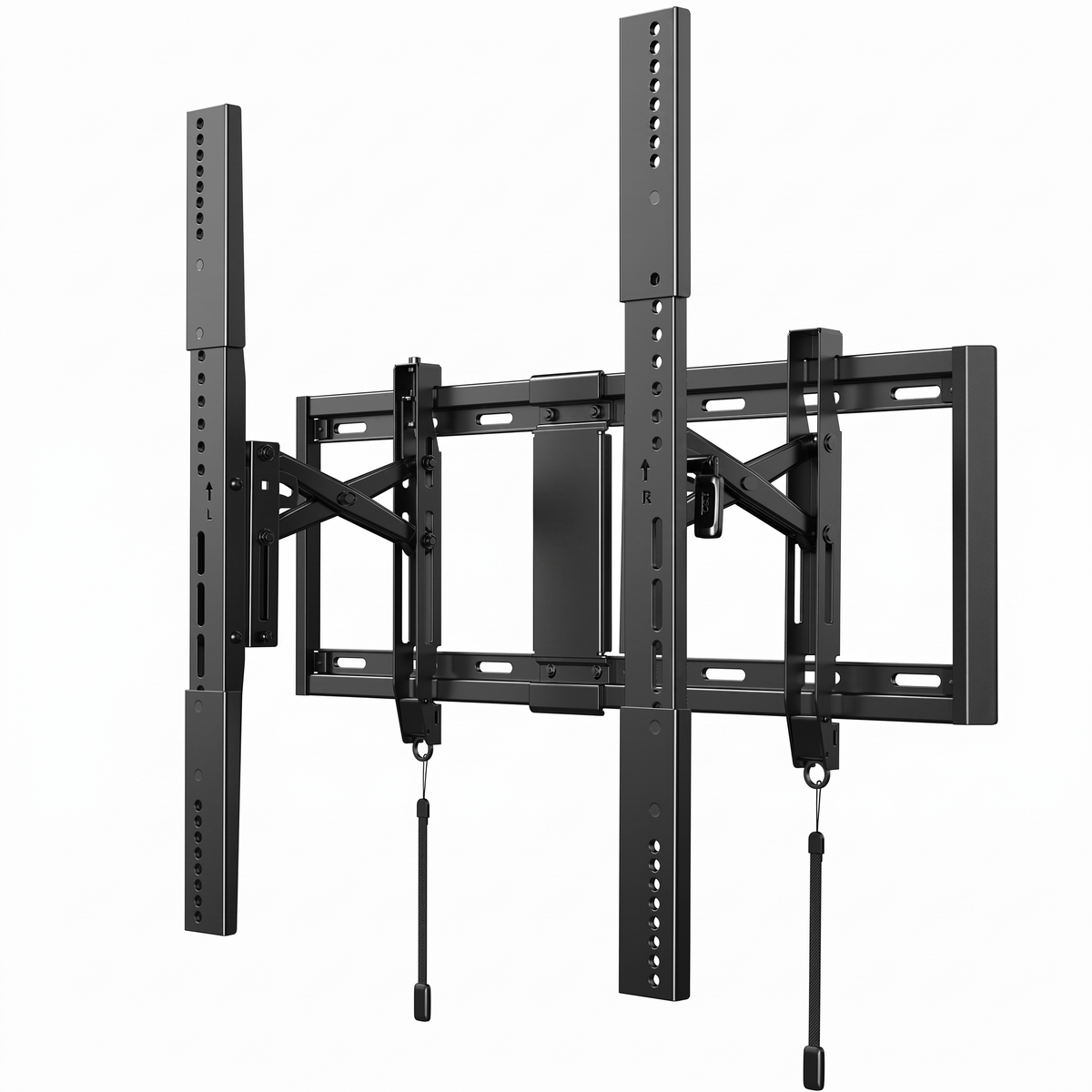 MountFTV Extend Tilt & Swivel, TV Wall Mount for 42-100″ TVs, Holds up to 160lbs, Max 600x600 mm, Extension Leveling,  Fits 16"/24" on Center Stud Widths