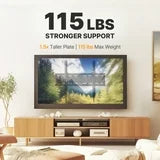 PERLESMITH Tilting TV Wall Mount Bracket Low Profile for 23-70 inch Screen TVs with 400x400mm, Holds up to 115lbs