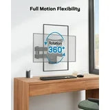 MountFTV Full Motion TV Wall Mount Brackets for 13-32 Inch TVs, 360° Rotation TV Mount Great for RV's and Campers Max 100x100mm, Hold up to 33 LBS