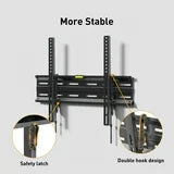 MountFTV Tilting TV Wall Mount for 26-65 inch, TV Wall Brackets Up to 15° Tilting, Max 400x400mm, Hold Up to 99 lbs
