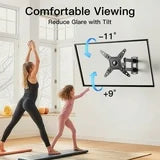 MountFTV Full Motion TV Wall Mount 360°Rotation Bracket for 13-42 Inch TVs and Monitors, Swivel Tilt Extension with Articulating Arms, Supports Up to 44 lbs, Max 200x200mm