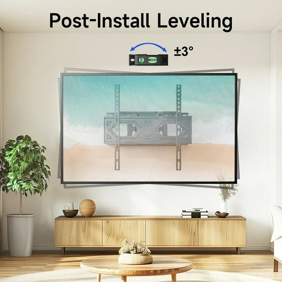 Full Motion Articulating TV Wall Mount Swivel Tilting Bracket Fit for 26-70 In Flat & Curved TVs