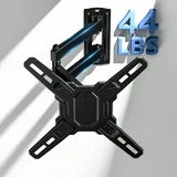 MountFTV Full Motion TV Wall Mount Bracket 360°Rotation for 13-42 inch Flat Curved Screen Universal TVs & Monitors, Max 200x200mm, Holds up to 44 lbs