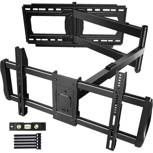 MountFTV Full Motion Long Arm TV Wall Mount for 42-90 inch TVs, Corner Articulating TV Mount Bracket with 42.72 inch Long Arm Extension, Swivel and Tilt, Max 800x400mm, Holds up to 150 lbs