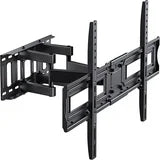 MountFTV Full Motion TV Wall Mount Bracket for 37-85 inch Flat Curved TVs, Max 600x400mm, Holds up to 110 lbs