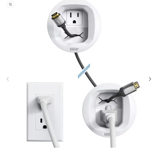 MountFTV In-Wall TV Cable Management Kit or TV Wall Mount Bracket & Soundbars, Power and Low Voltage Cords Wire Management, Hides TV Wires Behind the Wall, Easy Install