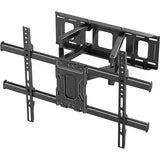 MountFTV TV Wall Mount for 37-85 inch TVs, Full Motion Dual Articulating Arms Extension Rotation Tilt LED LCD OLED 4K Flat Curved, Max 600x400mm, Holds up to 132 lbs