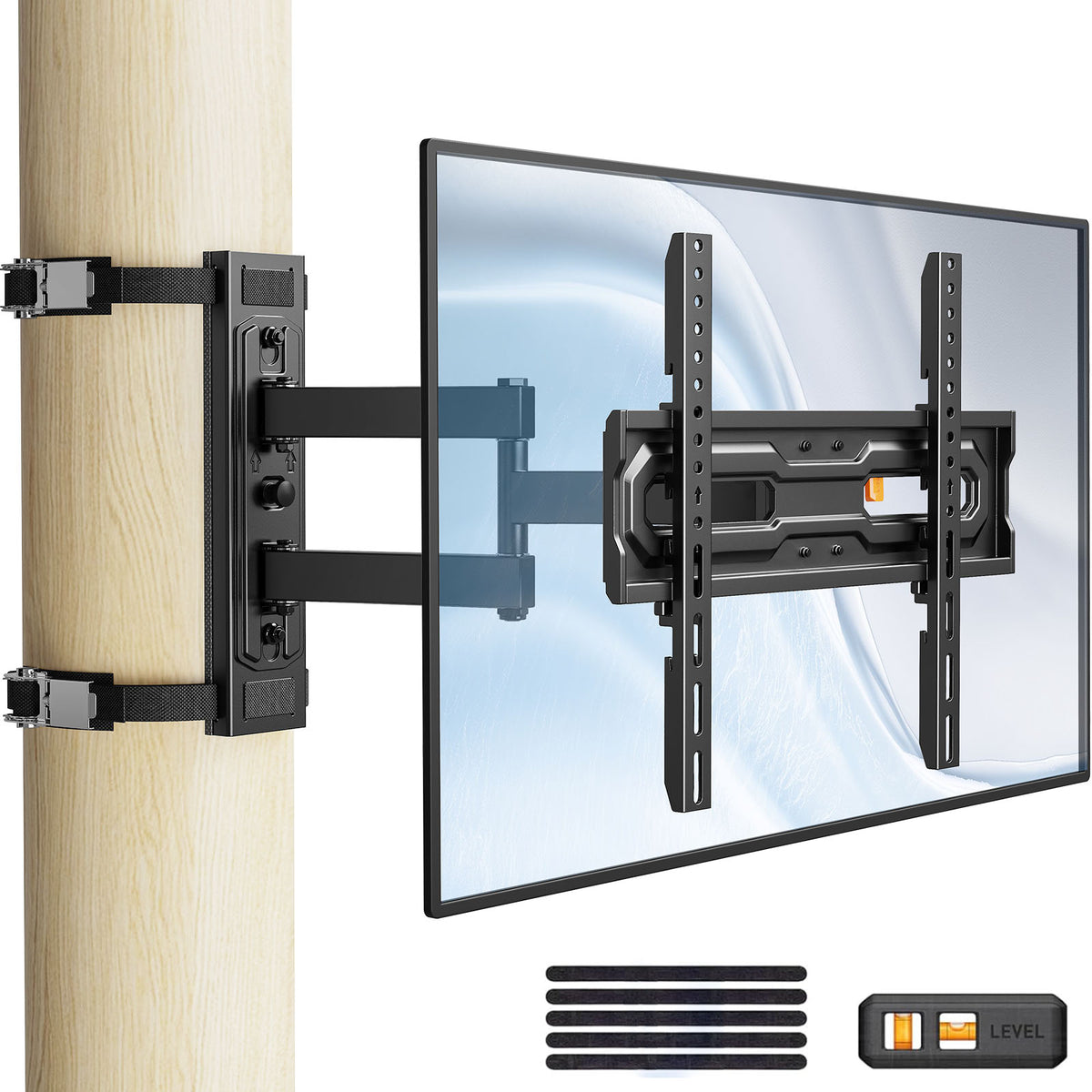 MountFTV Pillar TV Mount for 26-74" TVs