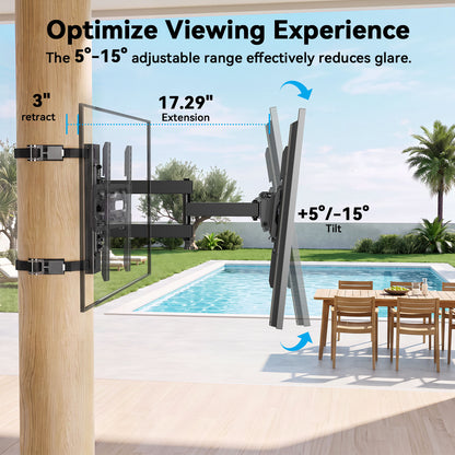 MountFTV Pillar TV Mount for 26-74" TVs