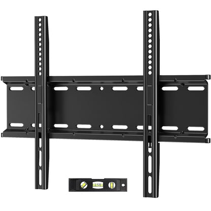 MountFTV Fixed Low Profile TV Mount for 26-60 inch TVs,up to 115 lbs,Ultra Slim TV Wall Mount Bracket,Max 400 x 400mm, Fit 8",12",16" Wood Stud
