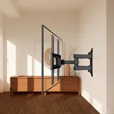 MountFTV Full Motion TV Wall Mount for 26-70 inch TVs Bracket, Max 400x400mm, Hold up to 100lbs, Support Swivel, Tilt, Level Adjustment